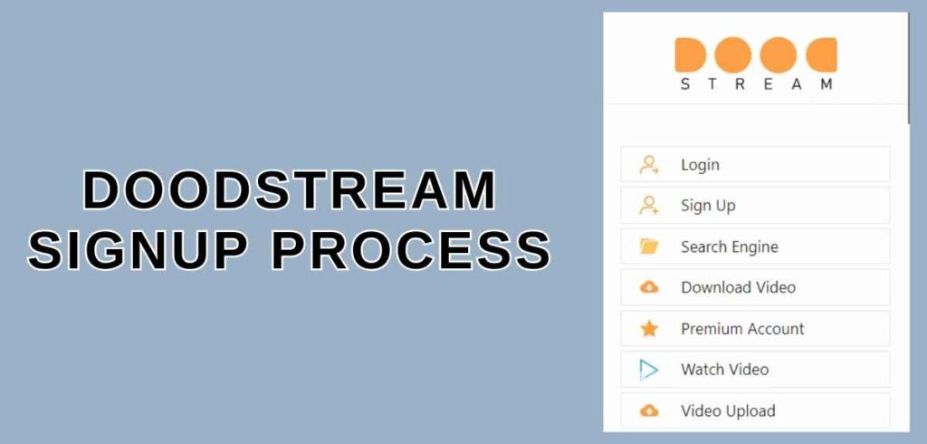 DoodStream SignUp Process